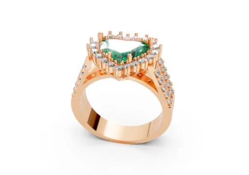 Anel Coracao Valmir 11x9 EDITADO com pedras poster