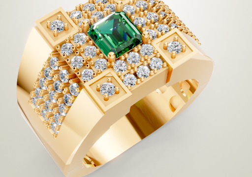 Anel Esmeralda 6x5.8 PARA RENDER poster