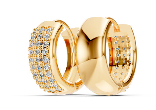 par de brinco redondo PARA RENDER poster