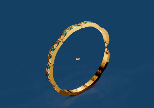 Brazalete Cartier con cierre