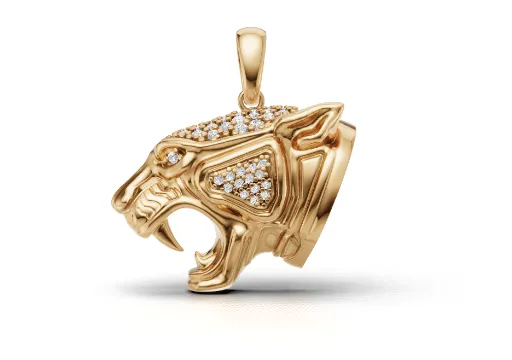 Diamond panther Pendant poster