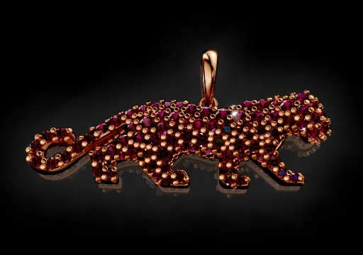 Diamond Panther Pendant poster