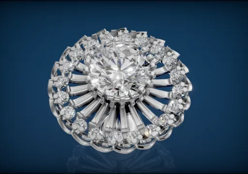 Diamond earrings poster