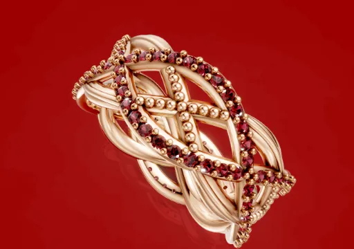 Diamond Weaves ring poster