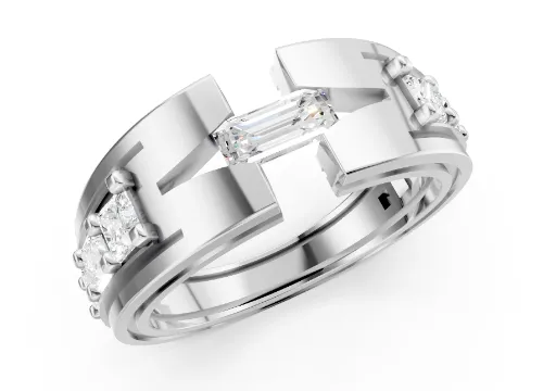 Stylish Emerald Cut Ring poster
