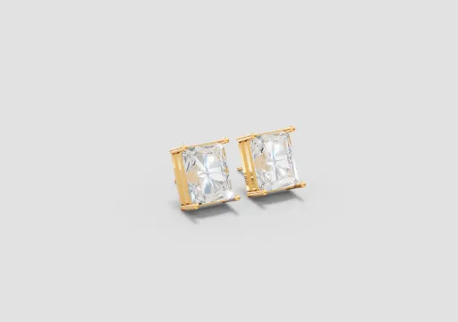 Brinco Retang. 10x8mm