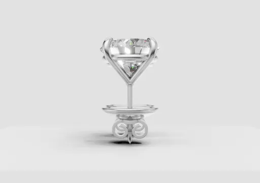 139_MJ-335 Classic diamond earrings 10.30mm (Rend) poster
