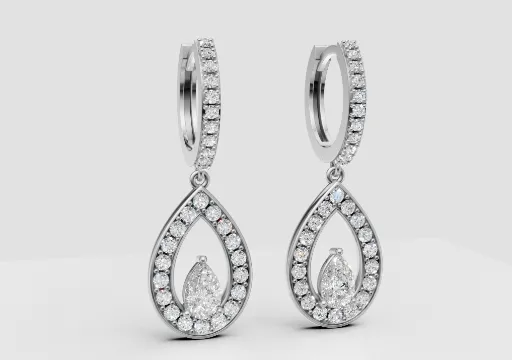 עגילי טיפה בתוך טיפה תלויים poster