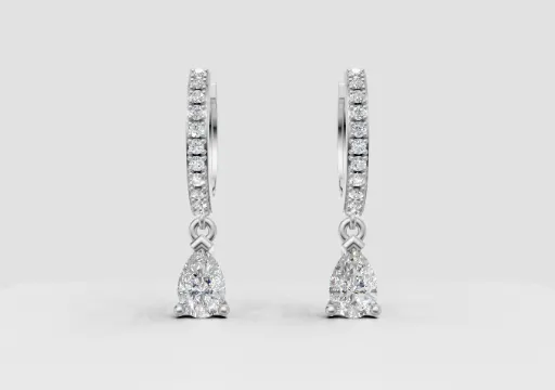 עגילי טיפה תלויים משובצים poster