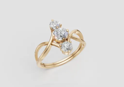 טבעת 3 אבנים poster