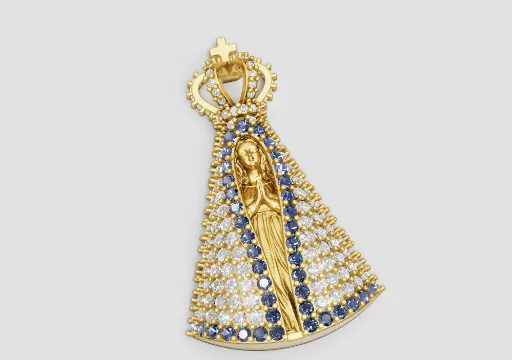 Pingente Nossa Senhora Aparecida (Our Lady of Aparecida Pendant) poster