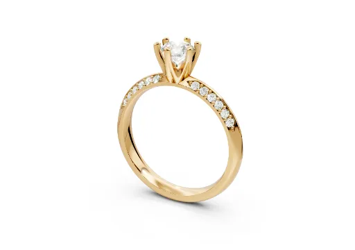 Anel Cravejado Aro V poster