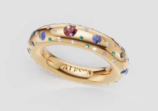 Ring Doughnut Flush Custom Ring US Size 8