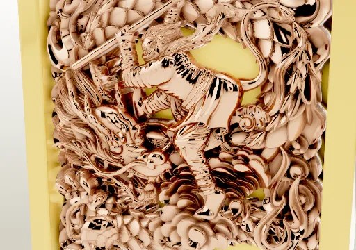 Monkey King Dragon Pendant poster