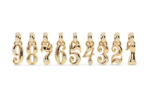 Numbers Pendant 16mm poster