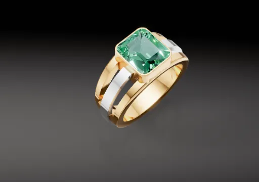Tourmaline Two-Tone Ring poster