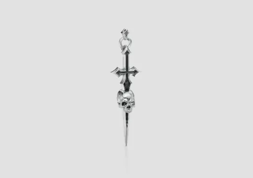 sword skull tricharm necklace_PENDANT ONLY poster