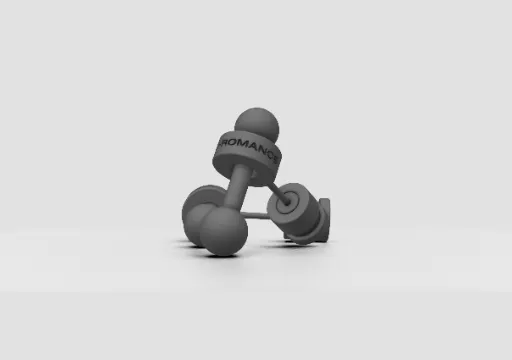 Mini Barbel drop earring_for render poster