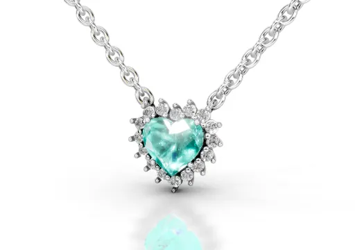 Pingente Turmalina PB + Diamantes poster