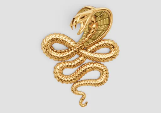 PINGENTE COBRA COM TEXTURA poster