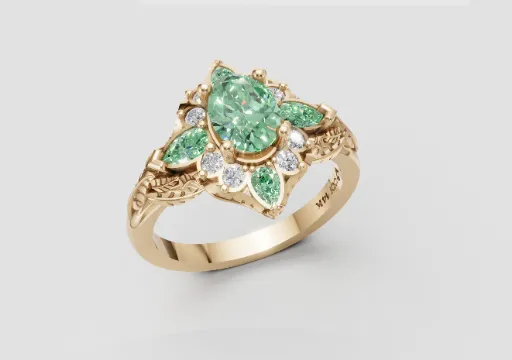 Nature Inspired Engagement Ring poster