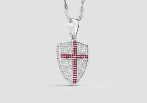 St George's Cross pendant poster