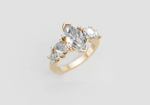 Marquise Diamond Engagement Ringq poster