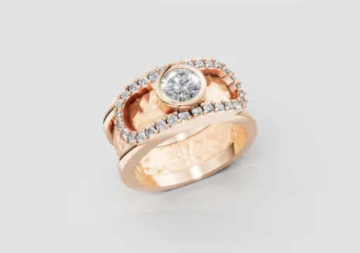 Rose Gold Diamond Band poster