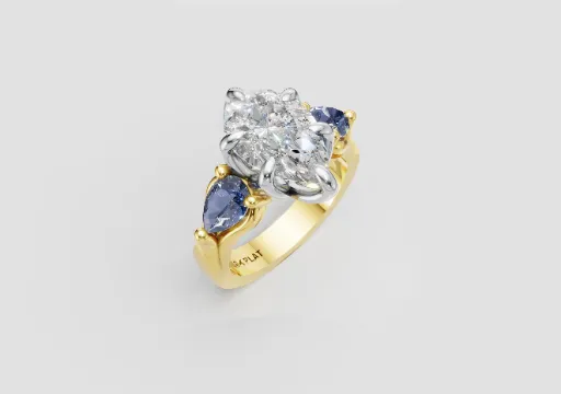 Pear Brilliant Diamond Engagement Ring poster