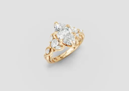 Marquise Diamond Engagement Ring poster