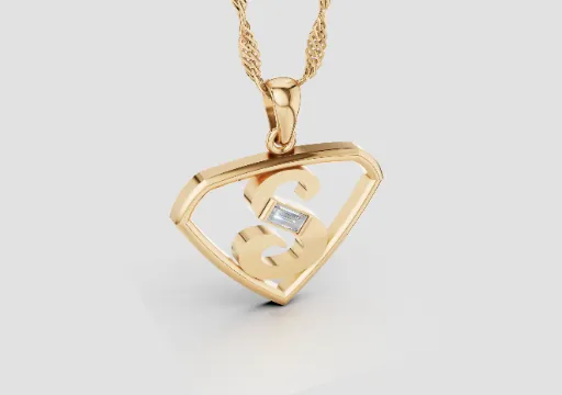 Gold and Diamond Pendant poster