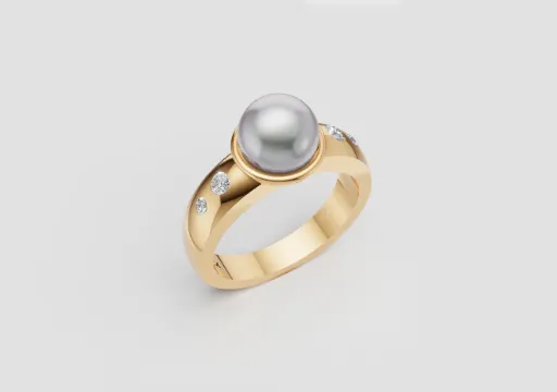 Pearl Solitaire Ring poster