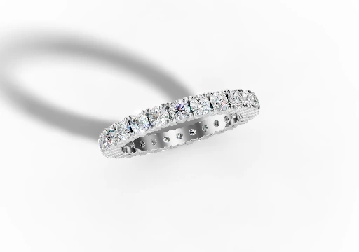 Classic 4 Prong Eternity Band poster