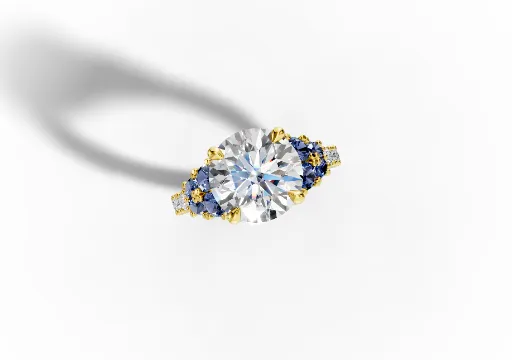 AP 2.75ct Rd Accented Ring poster