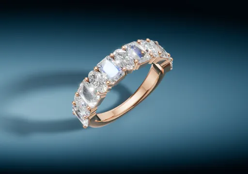 LG Oval/Radiant Wedding Band poster