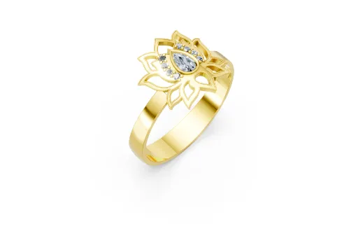 ring lotus  flower poster