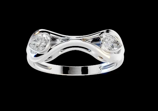 Loop Duo Pear Diamond Ring poster