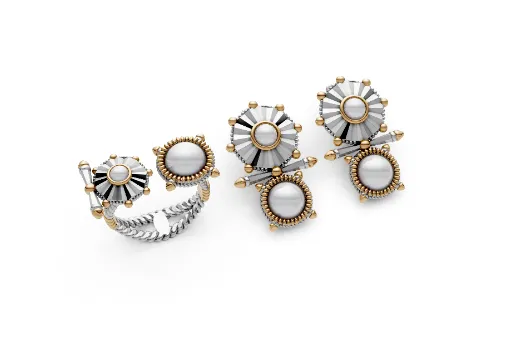 Ring, earring poster