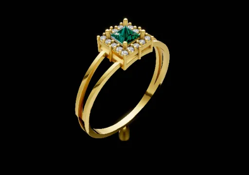 ANEL ESMERALDA QUADRADA poster