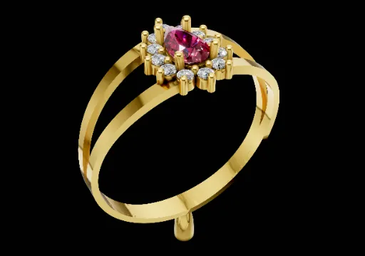 Anel rubi gota poster