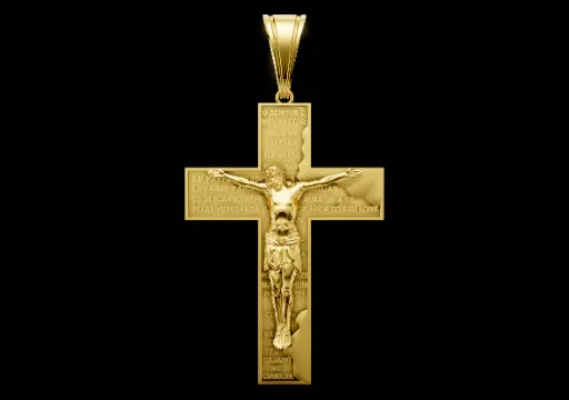 Crucifixo o senhor é meu pastor poster