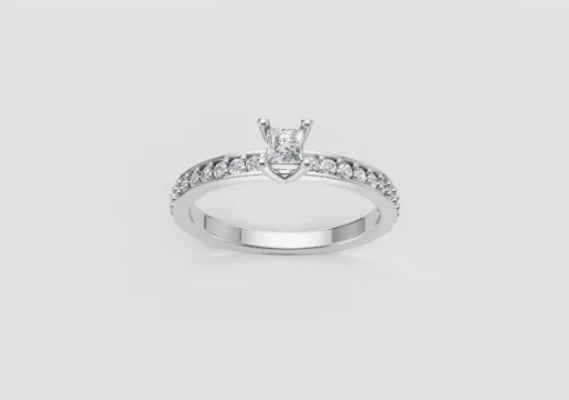 anel ouro branco poster