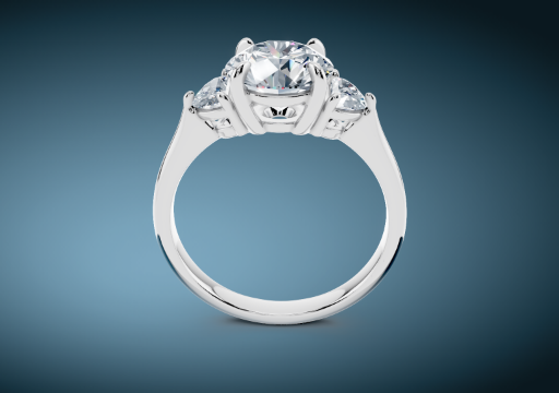 3 Stone Engagement Ring 