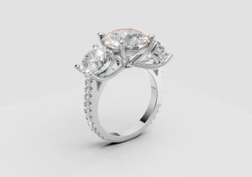 4 ct classic 3 stone  poster