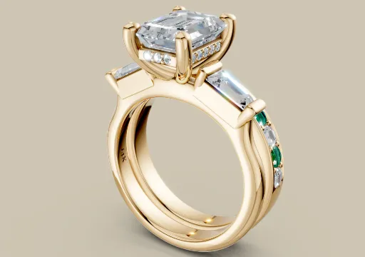 2ct Emerald Cut  poster