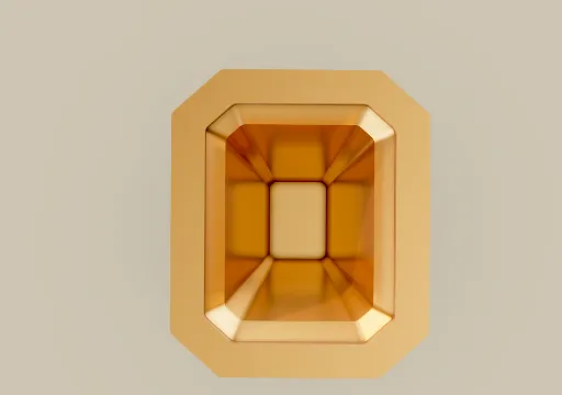 8x10 Emerald Cut Bezel poster