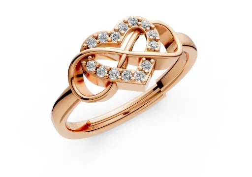 infinity heart ring poster