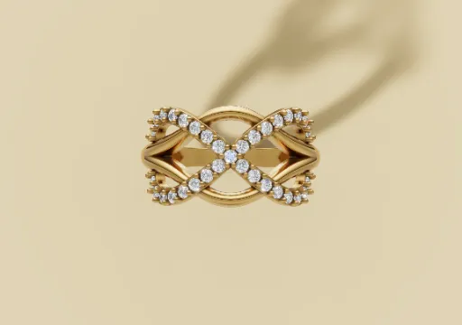 Interwoven infinity-style Ring poster