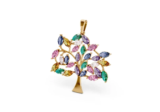 Tree Marquise Pendant poster