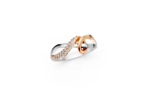 TWISTED TWO TONE RING